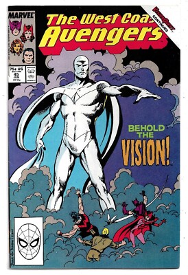 The West Coast Avengers #45 First Appearance White Vision FN/VFN (1989) Marvel