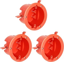 3 Pk CLOUDY BAY Round Electrical Box Old Work Junction Box Ceiling Box