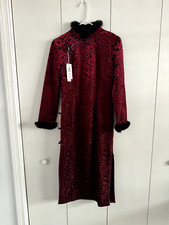 Chinese Traditional Qipao Dress Velvet Women Winter Brand New