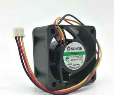 KDE1204PKV3 SUNON Axial Fan DC 12V 0.4W 40*40*20MM 3Pin 18dBA Silent Cooling Fan