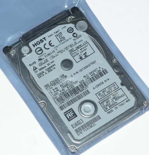 Disque dur HDD HTS725032A7E630 HITACHI HGST 320 Go SATA 7200 tr/min 2,5" NEUF - Photo 3/9