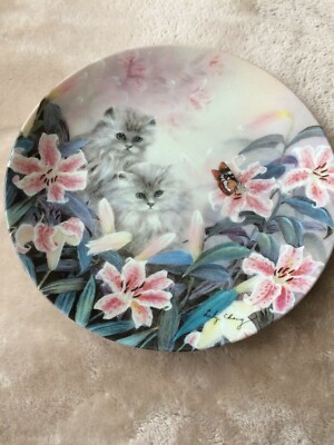 Ceramic Art Plate Flowering Fascination By Lily Chang