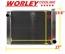 CA-Universal Crossflow 22" Core Radiator Chevy Config #UN22-CH brand new