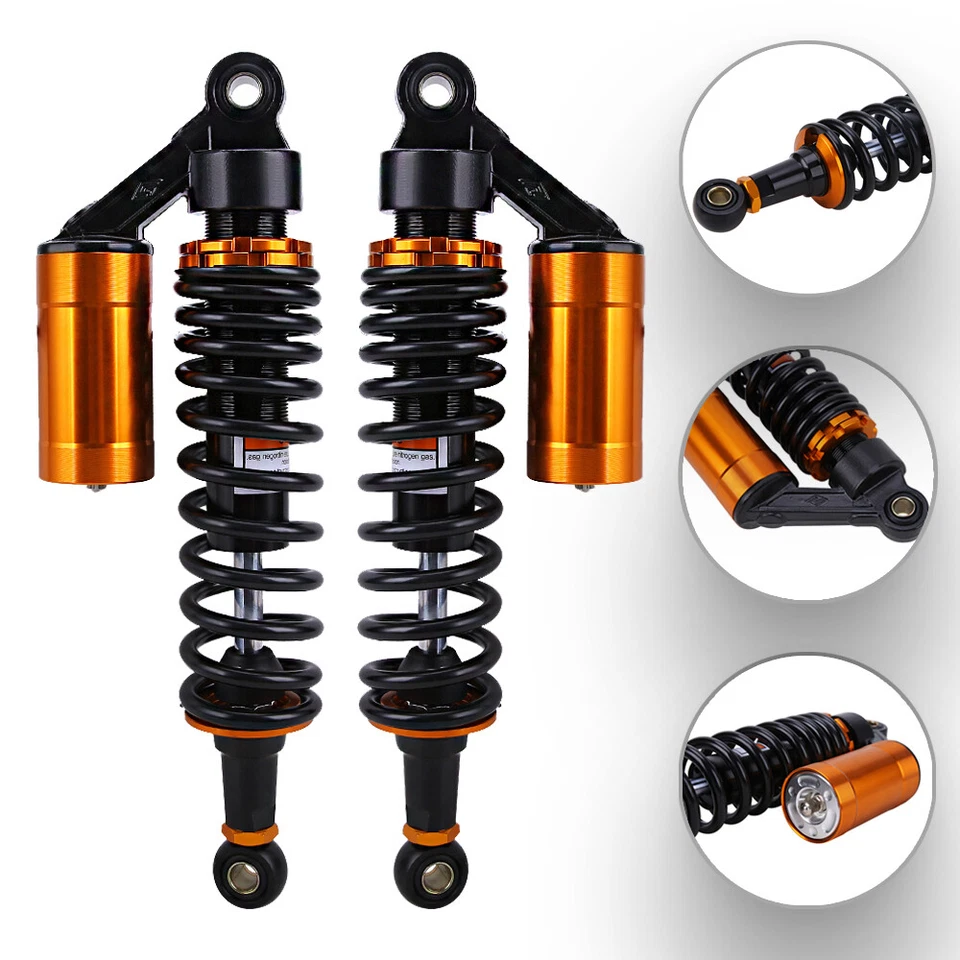 For Harley Electra Street Glide 13.5" 343mm Shocks Absorbers Suspensions Black - Image 3 of 4