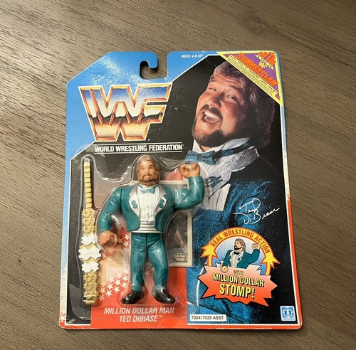 Vintage 1990 WWF Hasbro Million Dollar Man Ted Dib...