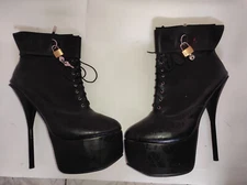 LATEX RUBBER  BOOTS several colors  SIZE 5-16 HEELS - 8"-  20cm , PRODUCE POLAND