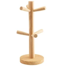 Wooden Coffee Mug Tree Rack Coffee Cup Holder Stand for Kitchen Countertop
