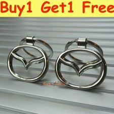 MAZDA 3D CHROM METALL LOGO SCHLÜSSELRING SCHLÜSSELANHÄNGER ANHÄNGER "1 KAUFEN 1 GRATIS ERHALTEN"