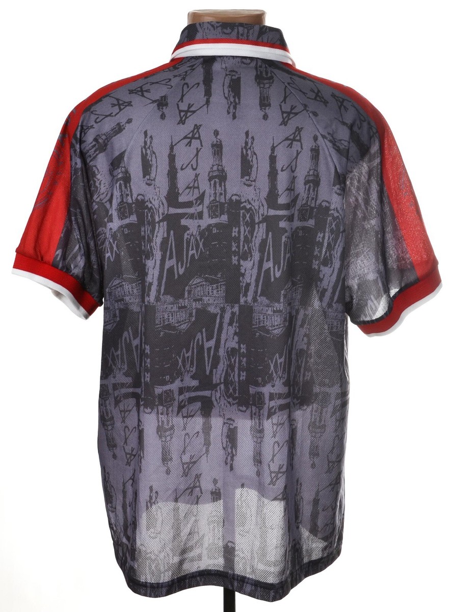 AJAX AMSTERDAM 1996/1997 AWAY FOOTBALL SHIRT UMBRO SIZE XXL ADULT