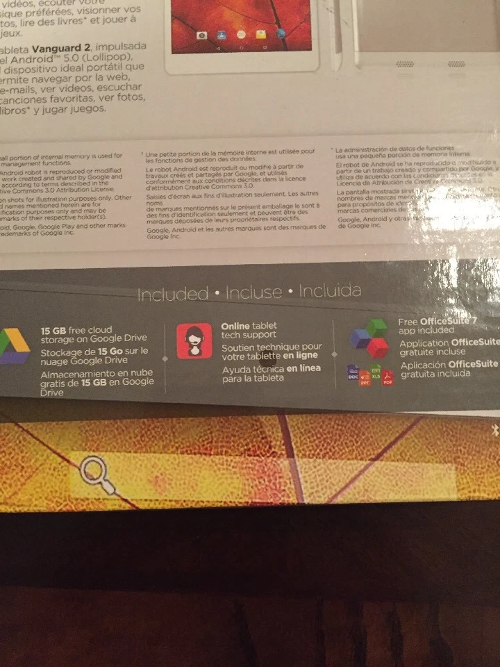 HIPSTREET 785TB4-16GB 7.85" Android(TM) 5.0 Quad-Core Tablet (Silver) Vanguard2 - Image 4 of 4