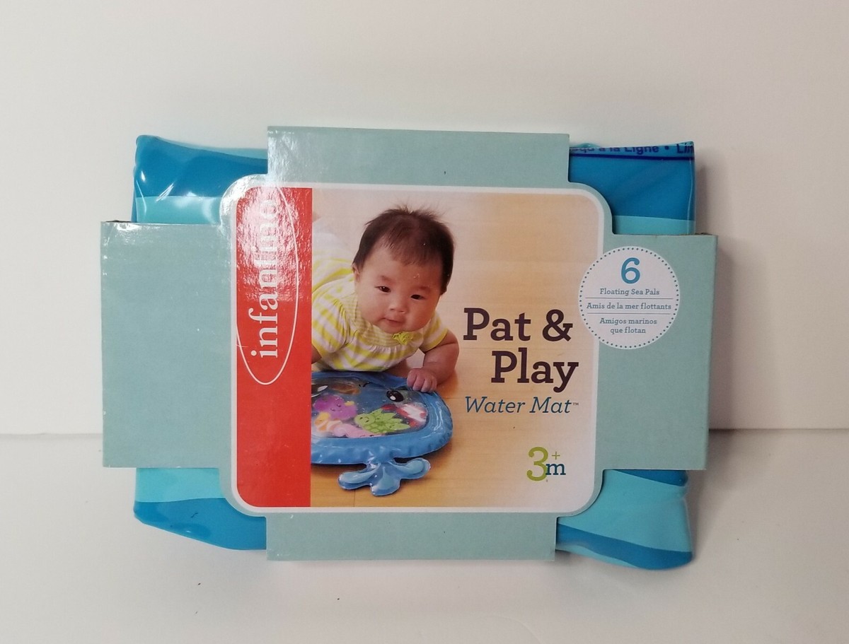 Infantino Pat and Play Water Mat Months Floating Sea Pals toy