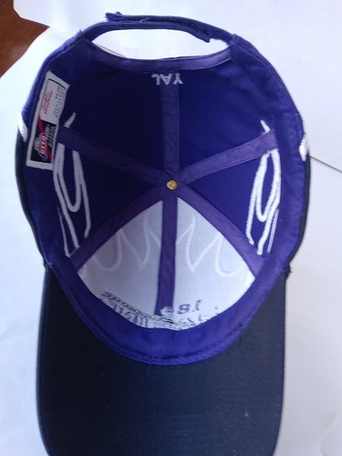 Otto Racing Hat Black/Purple #18C embroidered Jay One Size Adjustable - Picture 5 of 6