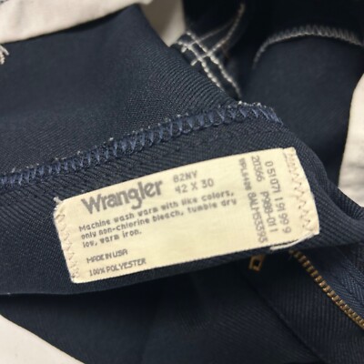 ハンドメイドつ Vtg 70's Wrangler Men Black MoD Golf Pants Disco Bell Bottom