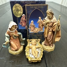 Fontanini Holy Family 1991 5" Collection #71503 Nativity 3 Pc Set Made in Italy
