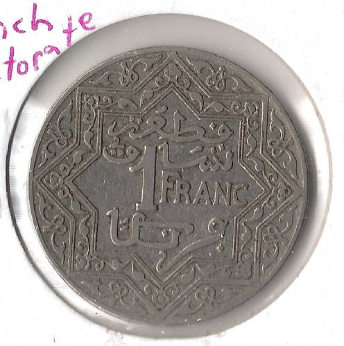 Moneta Marocco (Protorato Francese) 1 Franco 1921 Pa Y36.1 - Foto 3 di 3