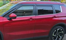 AVS Smoke Rain Guards Vent Visors 3M Tape-On for 2022-2024 Mitsubishi Outlander