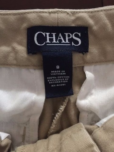 Boys size 8 Chaps casual dress pants khaki tan holiday wear NICE - Picture 3 of 3