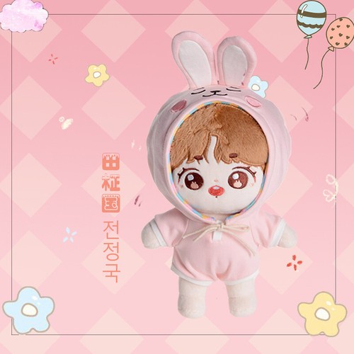 Kpop Bangtan Bambola di Peluche e Panno Ragazzi Set Figura Cartone Animato 22cm - Foto 10 di 16