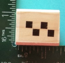 Stampin Up CHECKED BORDER Rubber Stamp 1