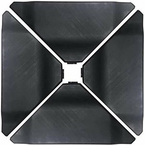 4 Piece Cantilever Offset Patio Umbrella Stand Square Base Plate Set Black Base Ebay