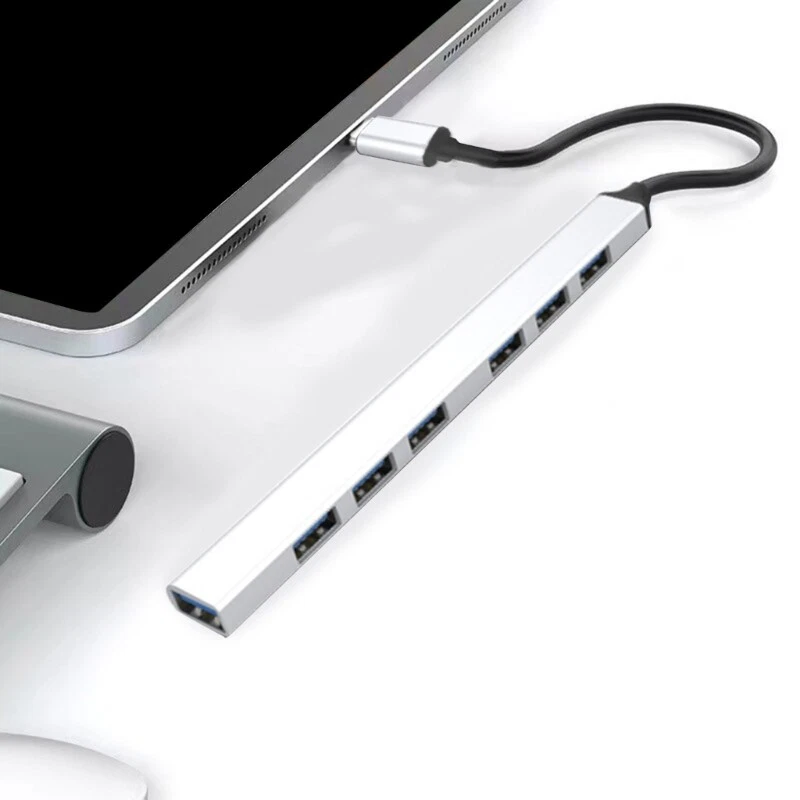 7 Port USB Hub TypeC Docking Station USB Adapter TypeC 5Gbps Fast Charging