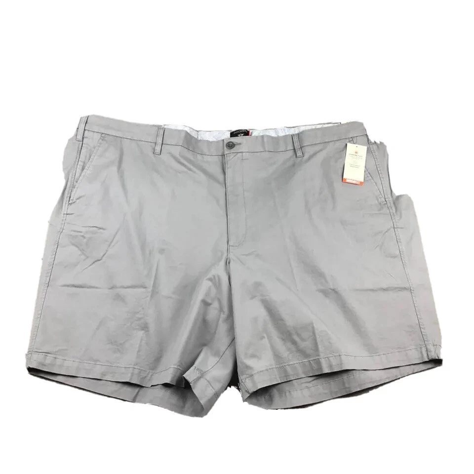Short Dockers homme 58 gris Supreme Flex plat devant léger ultime neuf avec étiquette