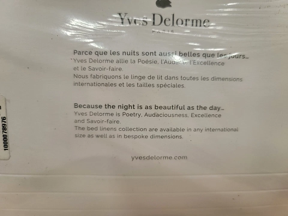 Yves Delorme королевская кровать плоская простыня утопия 290/295 981369 в заводской упаковке  - Изображение 3 из 4