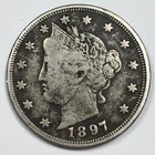 1897 United States Liberty "V" Nickel - Fine (F) KM#112 - 4373-AH — photo 1