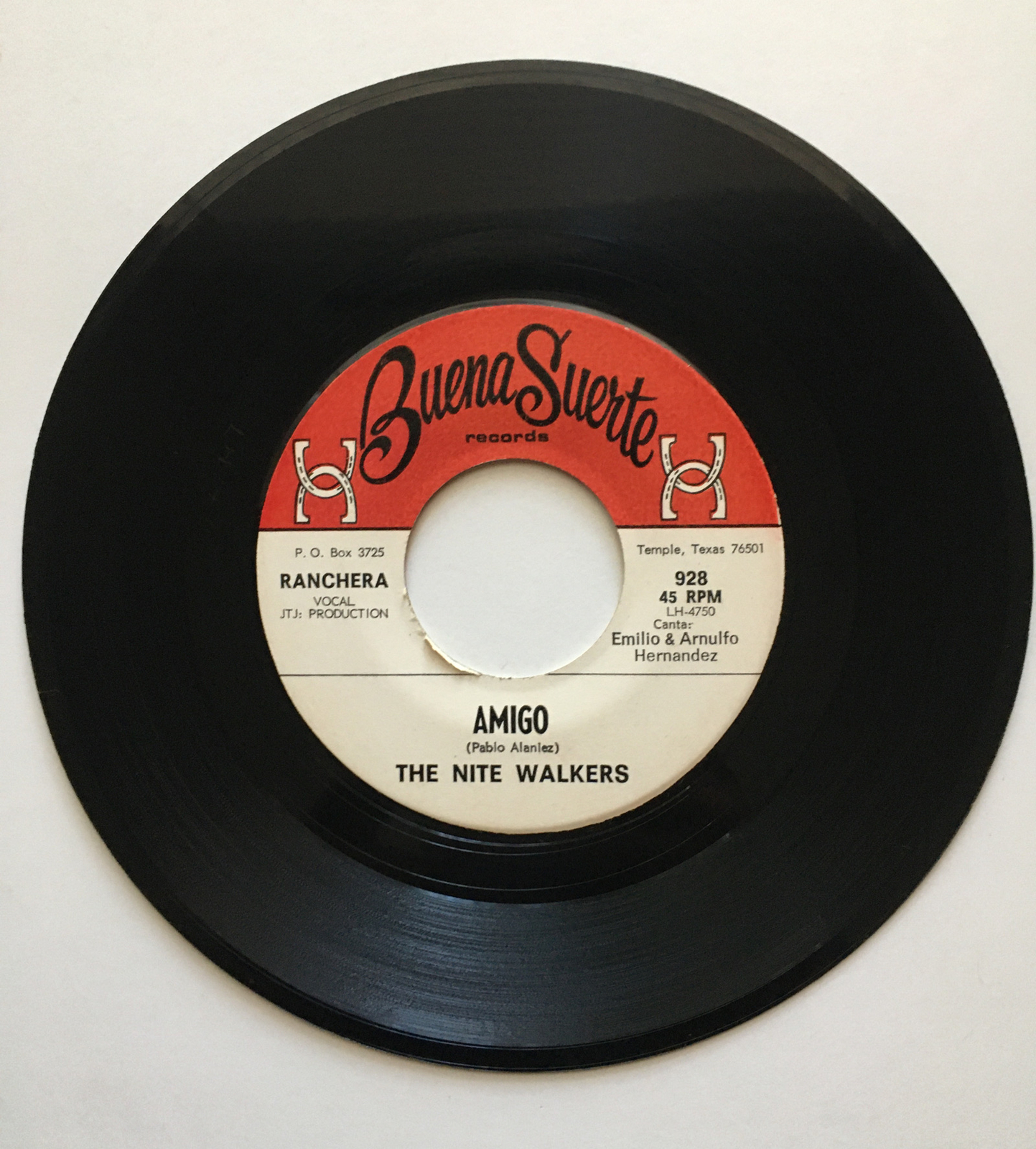 The Nite Walkers “ Amigo” Tejano Tex Mex Record