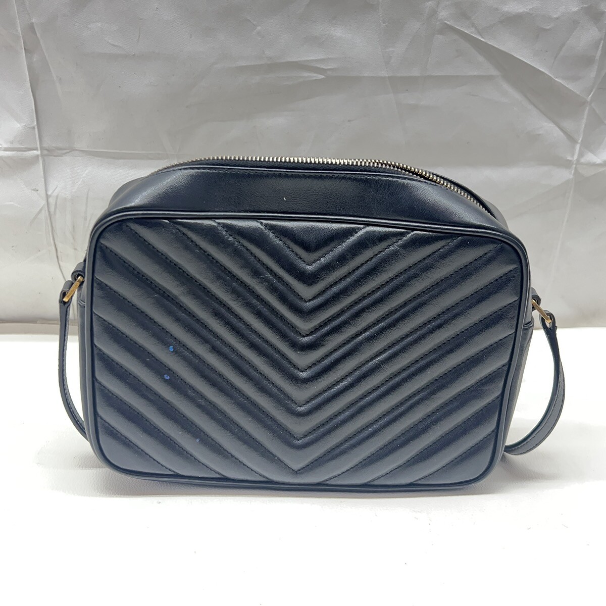 YVES Saint Laurent Borsa a Tracolla Trapuntata Nappa Lou Nero (CMP111795)