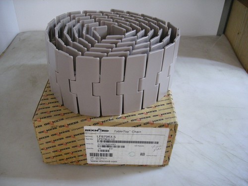 10 FT. Rexnord 879B Top solido flessibile laterale Mtrl: marrone basso attrito, larghezza: 4-1/2" - Foto 1 di 2
