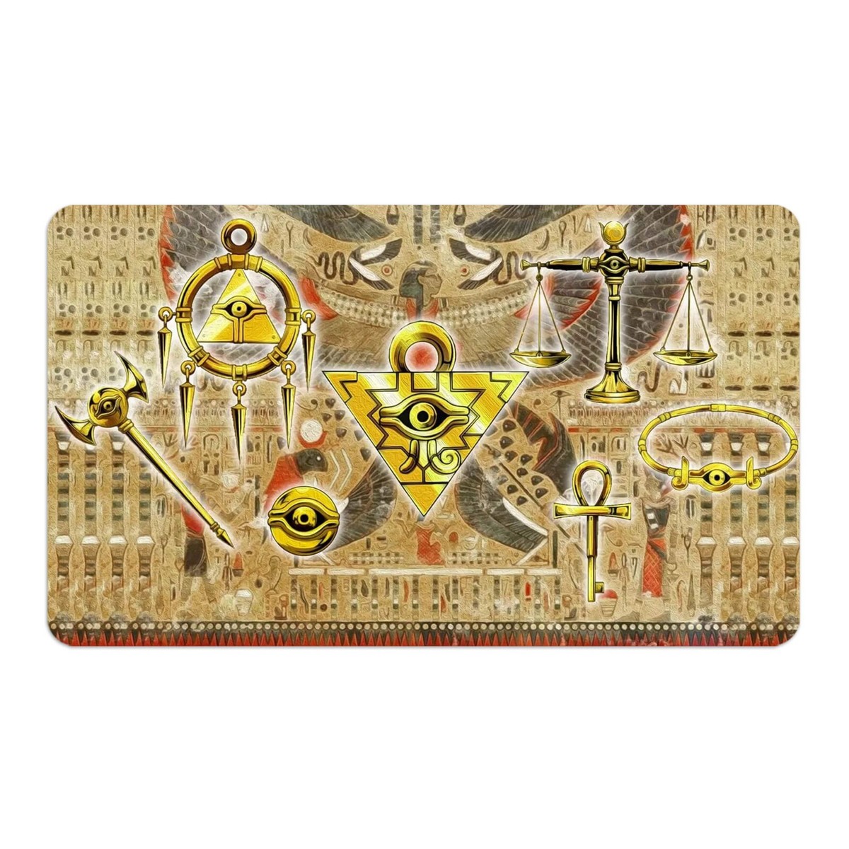 遊戯王 ムービック Millennium Puzzle Playmat and Mousepad | 24x14 | Non Slip | YGO