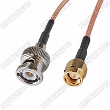 10x RG316 BNC male plug to SMA male plug RF Pigtail Coaxial Jumper Cable 15cm