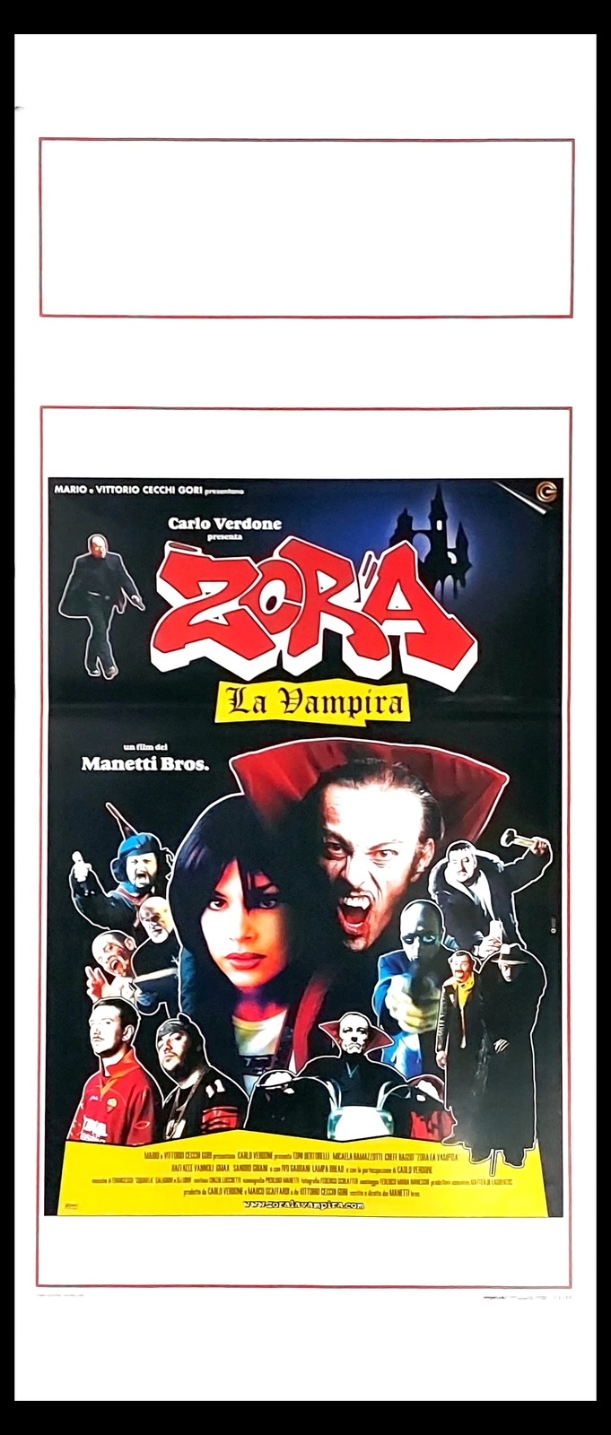 Locandina originale film Zora la vampira (2000) - Regia di Antonio Manetti, Marco Manetti