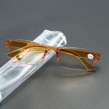 Tinted Reading glasses Half Rim Unisex Readers 1.0 1.5 2.0 2.5 3.0 3.5 4.0