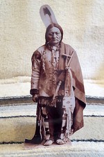 Chief Sitting Bull Native American Tabletop Display Standee From Actual Photo