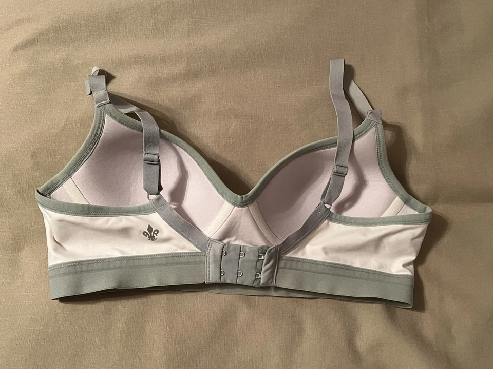 Sujetador deportivo Lily of France blanco gris 36B Foto 2 de 3