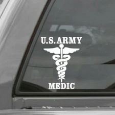 U.S. ARMY MEDIC Vinyl Window Decal