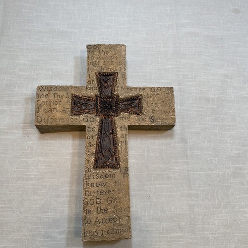 Serenity prayer Cross wall hanging/ 8” - Picture 9 of 10