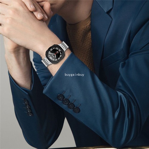 For Samsung Galaxy Watch 7 Ultra 47mm Stainless Steel Link Band Strap Bracelet - Picture 13 of 49