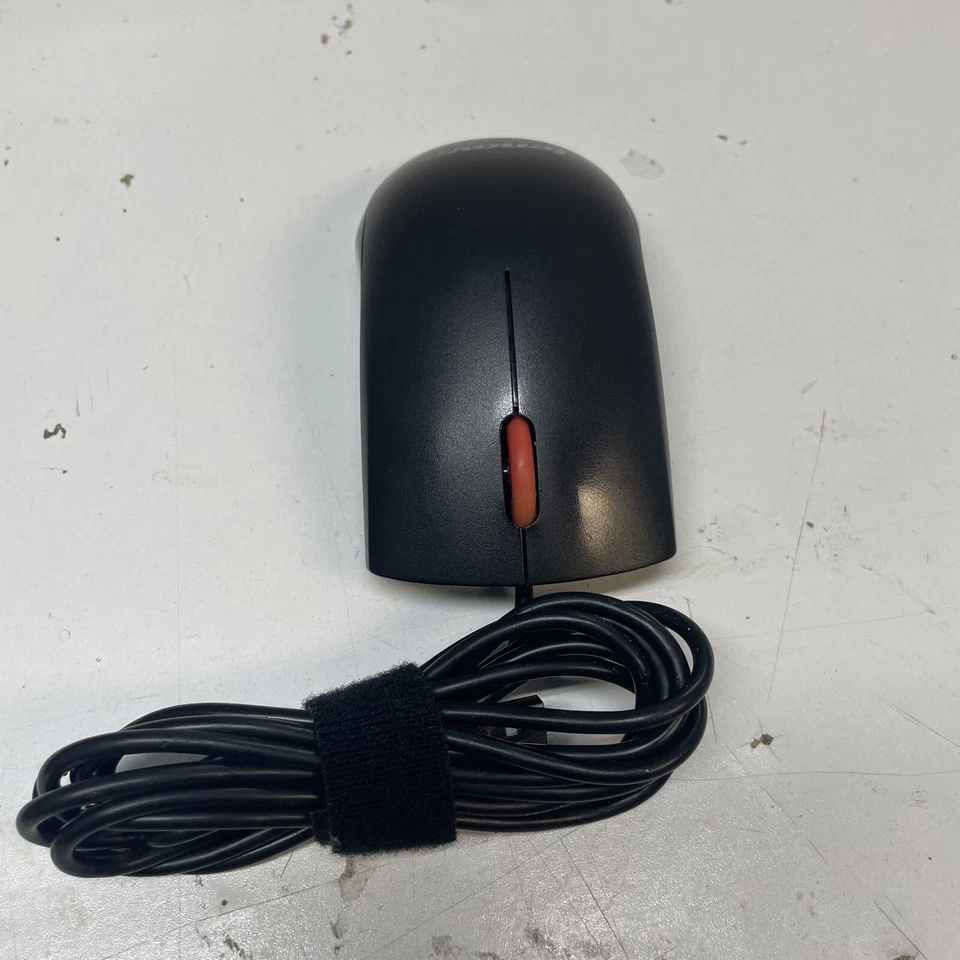 Lenovo Black Wired USB Optical Mouse MOEUUO - Image 3 of 4