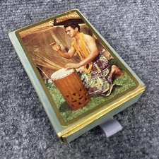 1950s Vintage Hawaii Playing Cards Congress 606 Ceremonial Drum Well Used