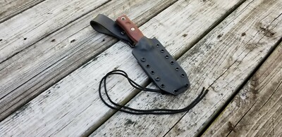 TOPS B.O.B. Pancake Style Kydex Sheath w/ Leather Beltloop (Bk)