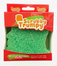 Scrubby Trumpy -Cleaning Sponge and Dish Scrubber Colorway- Money Green
