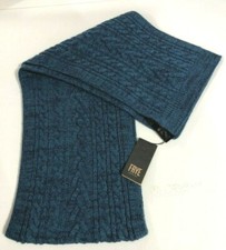 NWT MEN'S FRYE MUFFLER SCARVF WINTERWEAR OBLONG SILHOUETTE ONE SIZE Legion Blue