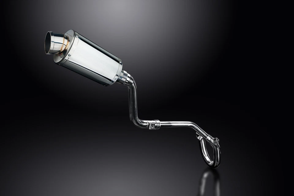 Silenciador oval de aço inoxidável Honda CRF250L 2012-2016 Delkevic escape completo 9" - Imagem 2 de 4