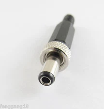 DC Power 5.5mm x 2.5mm Male Socket Adapter Connector With Screw Nut For Cable