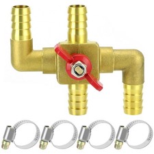 Solid Brass 58 4-way Heater Control Valve With 58 Inch 16mm Solid Brass 58 4-way Heater Control Valve With 58 Inch 16mm