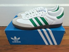 Adidas Samba OG Low White Green Gum men's size 9