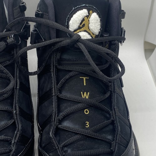 Nike Air Jordan 6 Ringe Schwarz Gold Herren Größe 10,5 322992-007 Retro Schuhe Männer " - Bild 6 von 24